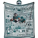 KETBLNB Football Fans Gifts for City, Blanket for Dark Green Silver, Soft Lightweight Blanket, Throw Blanket 60"x50", All Season Bedding Comforter