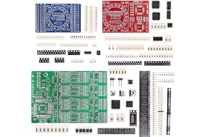 D DZRCOXI Soldering Practice Kit,3 Kits SMD SMT Weldering Skills Training Board(Soldering-All)