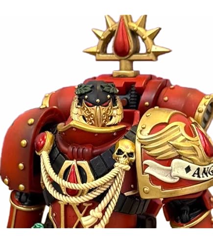 WH 40K Lot D'accessoires Pour Casque Sanguinius Primarch En Résine Avec Impression 3D Compatible Avec Les Figurines D'action à L'échelle 1/18 Applicable Aux Produits JOYTOY