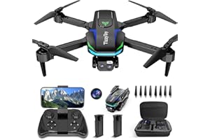 TIZZYTOY Drone with Dual 1080P FHD Cameras for Beginners, Adults & Kids, WiFi FPV, Under 249g, 90° Adjustable Shock-Absorbing Lens, 26-Min Flight, Headless Mode, Altitude Hold, Auto Power-Off, 2.4G Transmission, Foldable — RC Quadcopter Gift