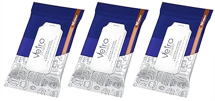 Vetro Power Leather Cleaning & Restoration Wipes - 10 pcs (Pack of 3)