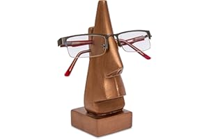 IndiaBigShop Classic Hand Carved Rosewood Nose-Shaped Eyeglass Spectacle/Eyewear Holder