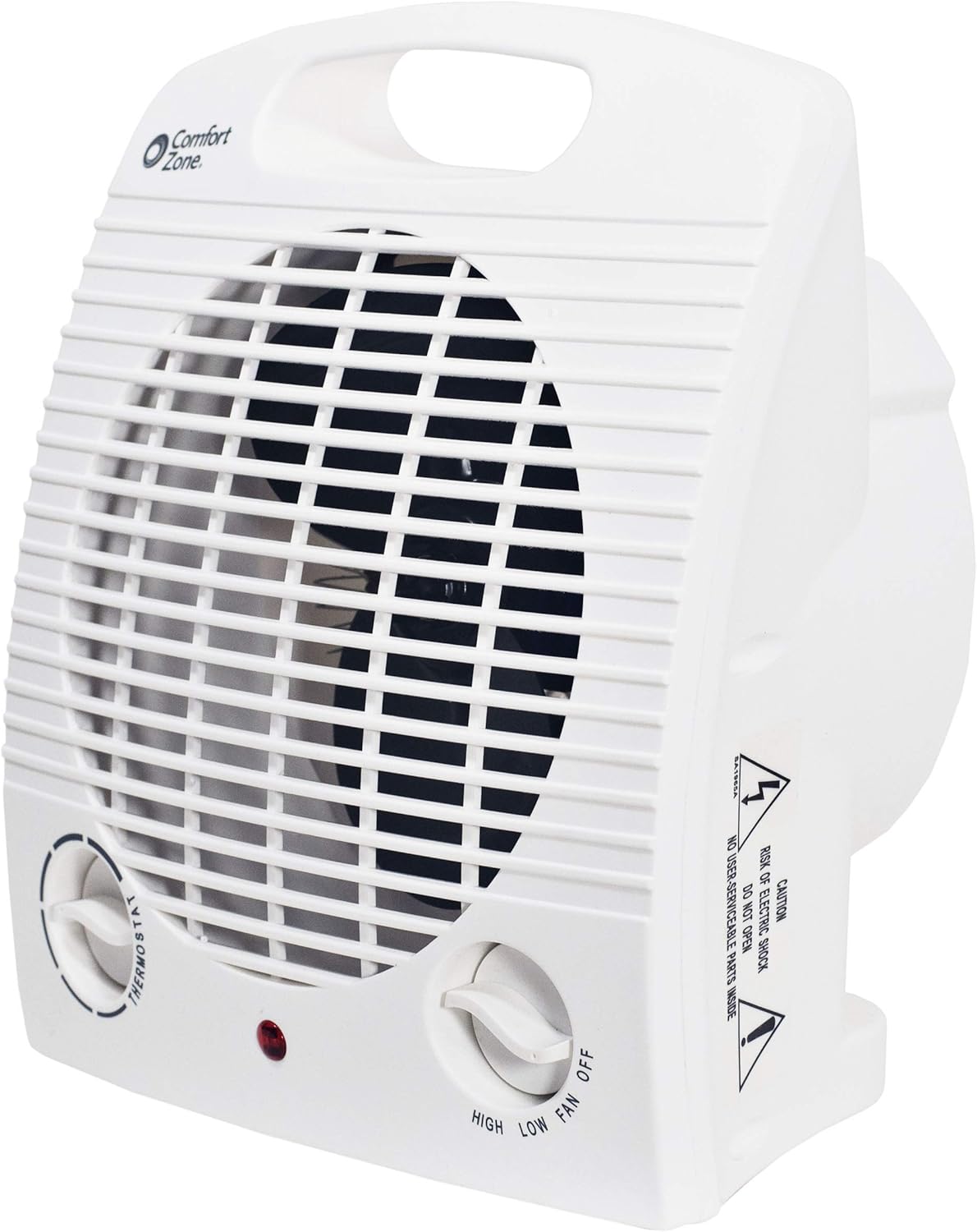 Comfort Zone CZ35 1500 Watt Portable Heater with Thermostat, White
