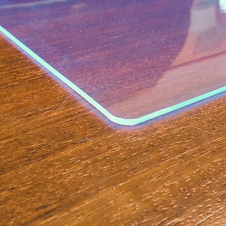 Paderbest24 Transparente Schreibunterlagen mit Leuchtkanteneffekt (90 cm x 60 cm)