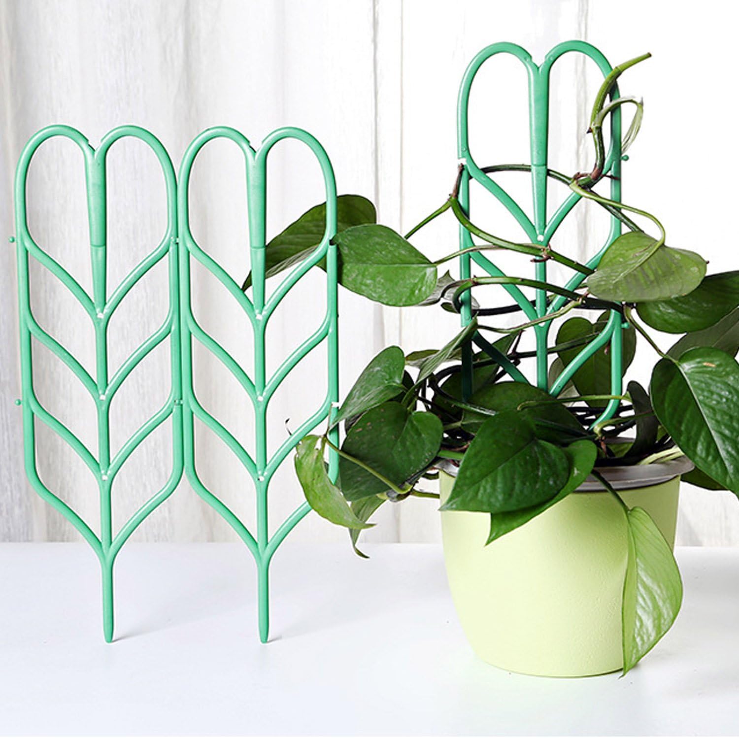 3pcs Mini Bricolaje Hoja Forma JardíN Enrejado Plantas Macetas ...