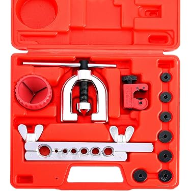 Single, Bubble, Double Flare Tool Kit For Brake Lines - Steel & Copper Tube