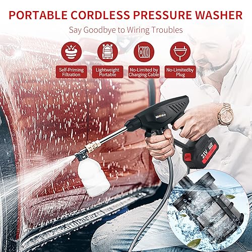 Battery Powered Pressure Washer，Cordless Portable Pressure Washer