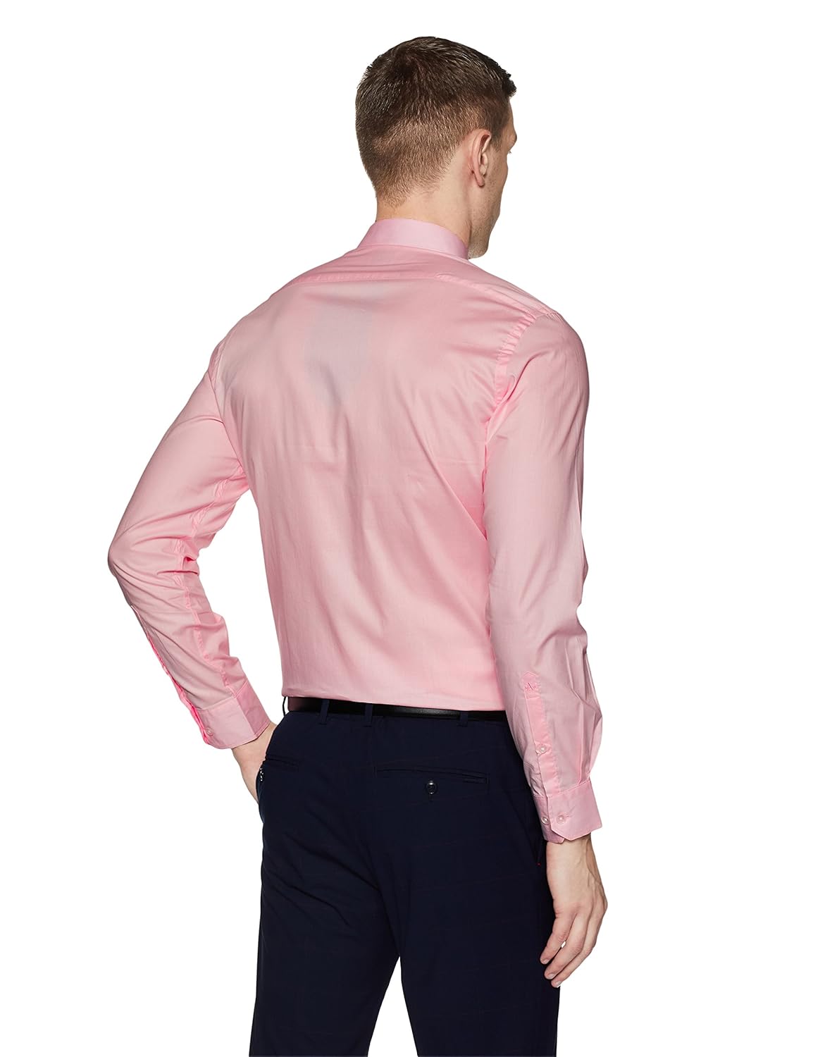 arrow men's solid slim fit formal shirt