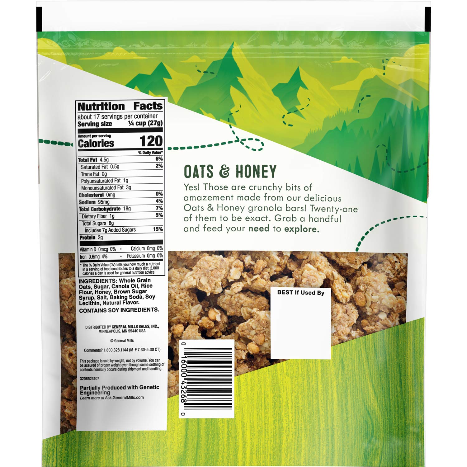 Amazon Com Nature Valley Oats Honey Big Crunchy Granola Breakfast Cereal 16 Oz Amazon Com Nature Valley Oats Honey Big Crunchy Granola Breakfast Cereal 16 Oz