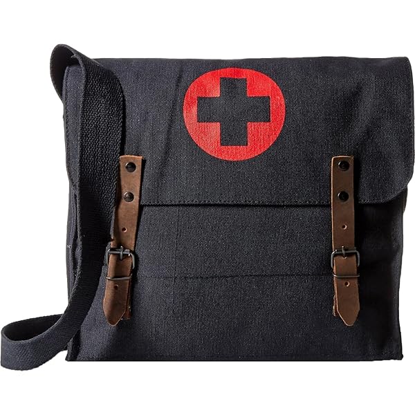 Amazon.com: Red Cross Medic Bag - Olive Drab Canvas Shoulder Bag