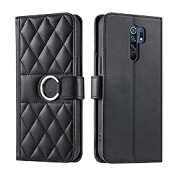 Lucyliy Compatible with Xiaomi Poco M2 Case Flip PU
