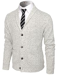 H2H Mens Slim Fit Basic Knitted Longsleeve V-Neck