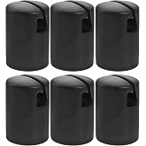 Yardwe 6 Pcs Trampoline Enclosure Pole Caps Black 1.5 Inch Diameter Plastic Trampoline Pole Toppers