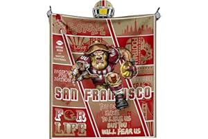 Iphoqcnd Football Throw Blanket Football Team Gifts Ideas for Men Women Boys Kids Sport Blanket Sofa Bed Couch Living Room 50"X 60"