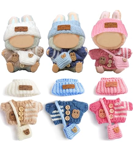 thumbnail image 2 of For Labubu Hawaii Outfit, 17cm Doll Clothes Set, Hat 2 of 11