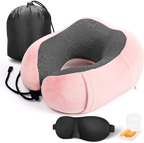 Amazon Qingxian ネックピロー 低反発 U型まくら 昼寝枕 携帯枕 首枕 車 バス 飛行機 オフィス 自宅に トラベルピロー 旅行グッズ 首 サポーター 軽量便利 通気性が良く 収納ポーチ付 新幹線 頚椎肩こり改善 携帯枕 オンライン通販