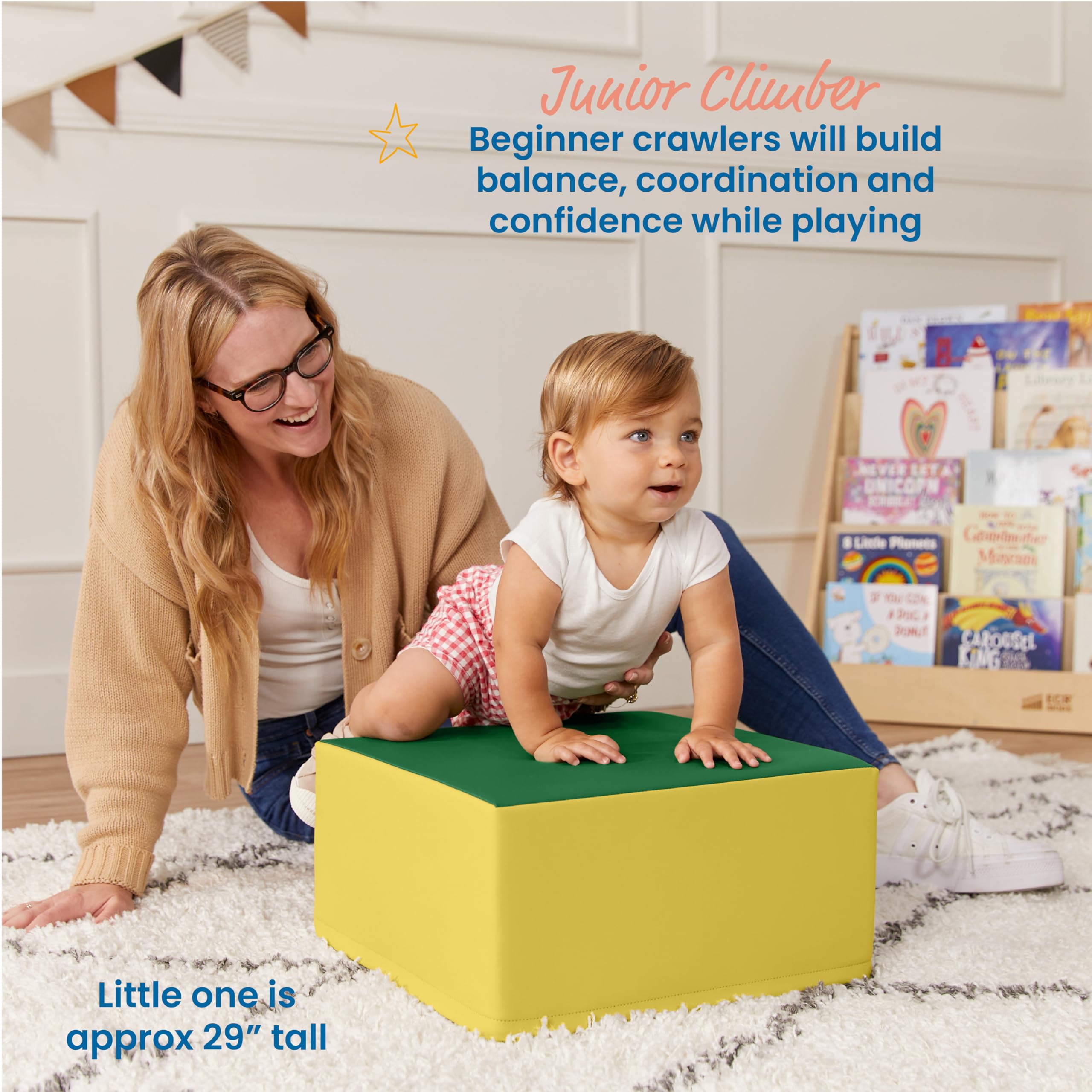 ECR4Kids SoftZone Junior Pedestal, Beginner Playset, Assorted