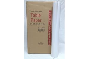 Clinical Health Services, Inc. Premium Smooth White 21"x225' Exam Table Paper, 12 Rolls per Case