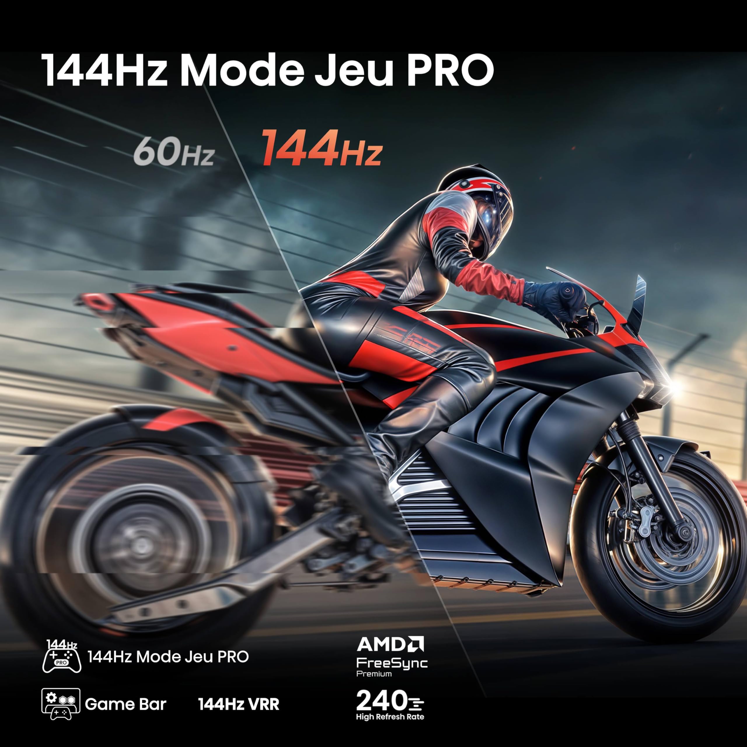 Hisense 65U7Q Fernseher 65 Zoll, 4K Mini LED ULED, Smart TV, Hi-View AI Engine, 144Hz Game Mode Pro, FreeSync Premium, Built in Subwoofer, Dolby Vision IQ Atmos, Airplay, Sprachsteuerung[2025] 7