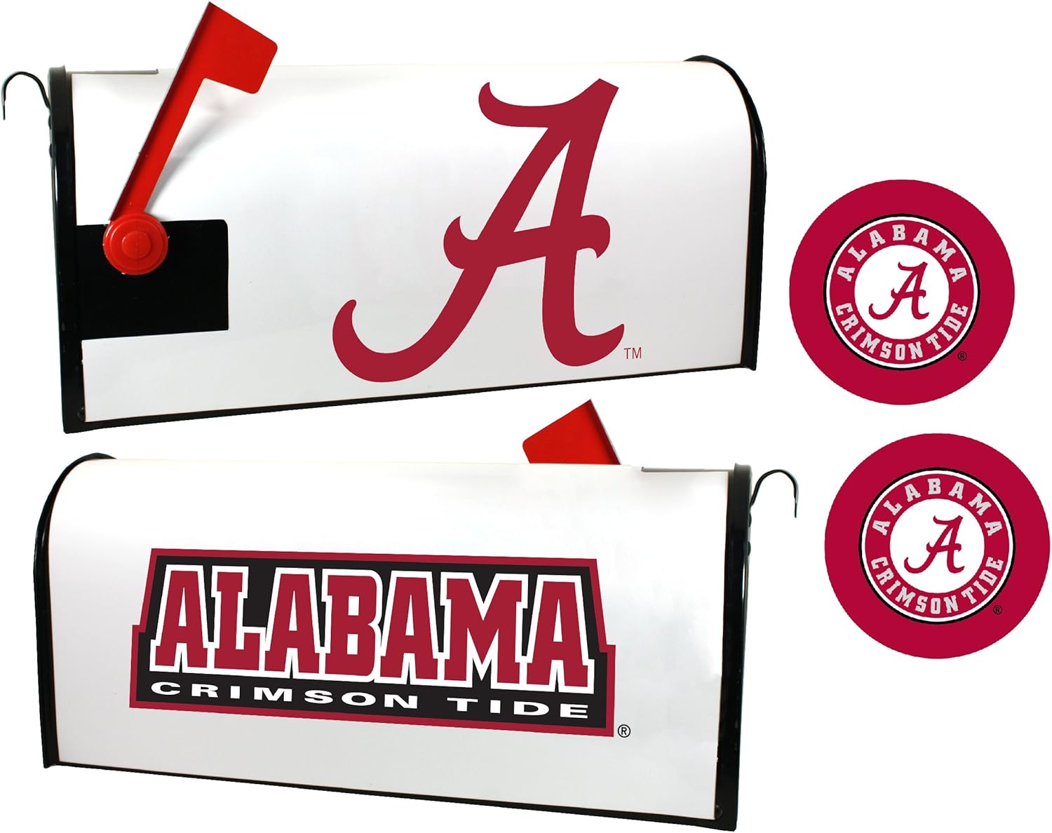 Alabama Crimson Tide Magnetic Mailbox Cover & Sticker Set