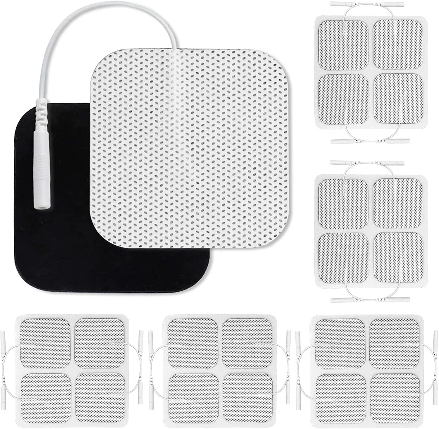 VYTALINE TENS Electrode Pads 5x5cm (20 Pack) Medical Grade Self Adhesive Electrotherapy Patches, Latex Free Replacement Electrodes for TENS EMS Muscle Stimulator