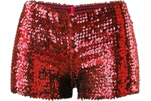 Metallic High Waisted Booty Shorts Women's Shiny Cheeky Dance Festival Rave Bottoms