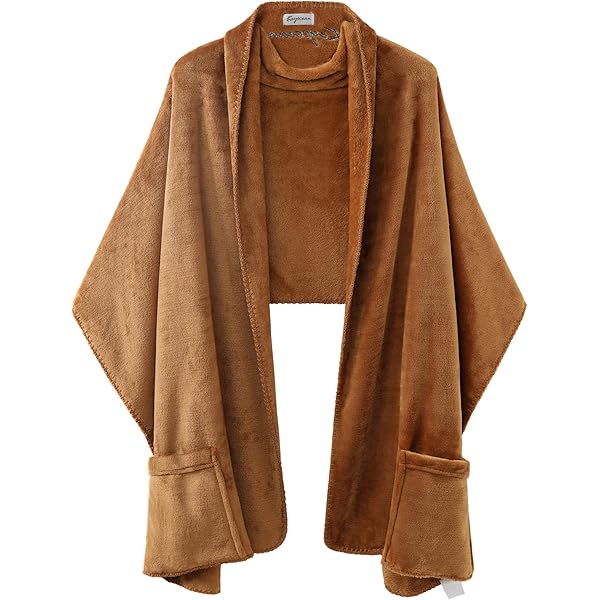 Shawl Blanket Jumbl Ultra-Soft Cozy Fleece Wrap Shawl With Large
