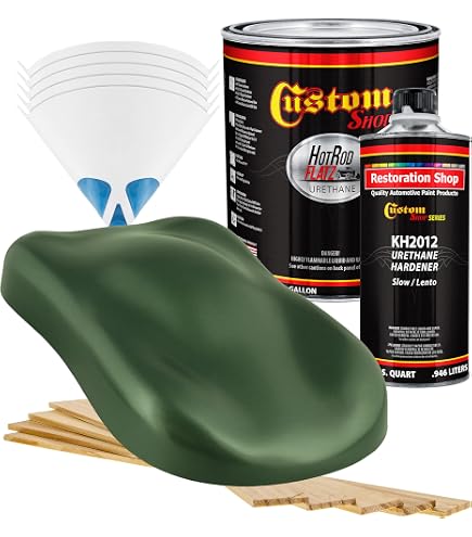Amazon.com: Custom Shop - Olive Drab Green - Hot Rod Flatz Flat