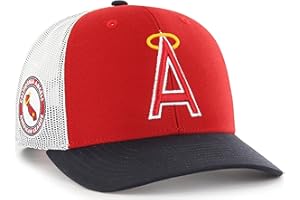 47 MLB Homerun Cooperstown Adjustable Snapback Mesh Trucker Hat, Adult One Size Fits All