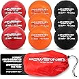 PowerNet 2.8" 9 Pack Weighted Progressive Training Balls for Hitting Batting, Build Strength & Muscle, Improve Technique, Baseball Size, Training Equipment for Throwing, 12 oz to 20 oz