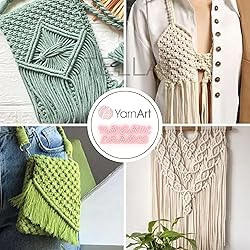 YarnArt Macrame Braided Soft Cord, 55% Cotton