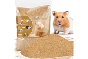 Sukh Hamster Desert Sand 15OZ - Fine Sand Bath for Reptile Hermit Crab Dwarf Hamster Chinchilla Gerbil Turtle as Zoo Med Rept
