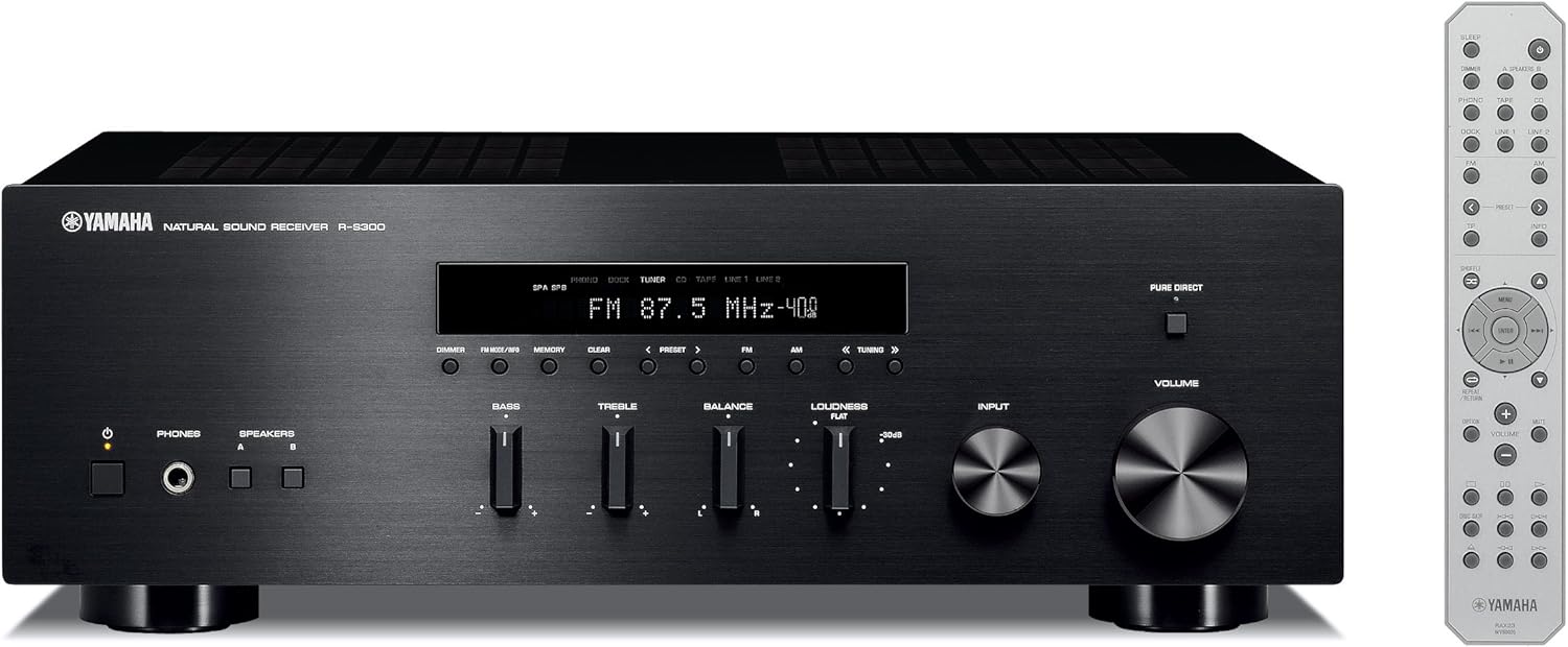 Yamaha R-S300BL Stereo Receiver (Black)