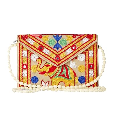 GiftingTree Multicolor Womens Rajasthani Art Handmade Sling Bag