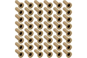 BESPORTBLE 100pcs Metal Tubular Rivets for Harp String Repair Hollow Eyelet Rivets for Crafting and Instrument