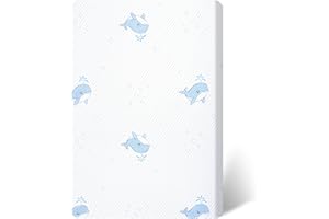 GOODFINDS Pack and Play Mattress, 38"x26"x3" Soft & Firm Memory Foam Pack N Play Mattresses, 3 Inch Thick Baby Travel Mattress for Pack and Play with Removable Cover