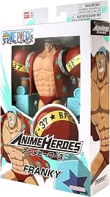 Bandai Anime Heroes One Piece Franky Action Figure 17cm with Stand view 8