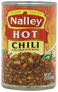 Nalley Hot Chili with Beans, 14-Ounce Cans (Pack of 8)