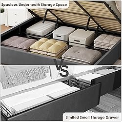Harper & Bright Designs Lift Up Storage Bed Queen
