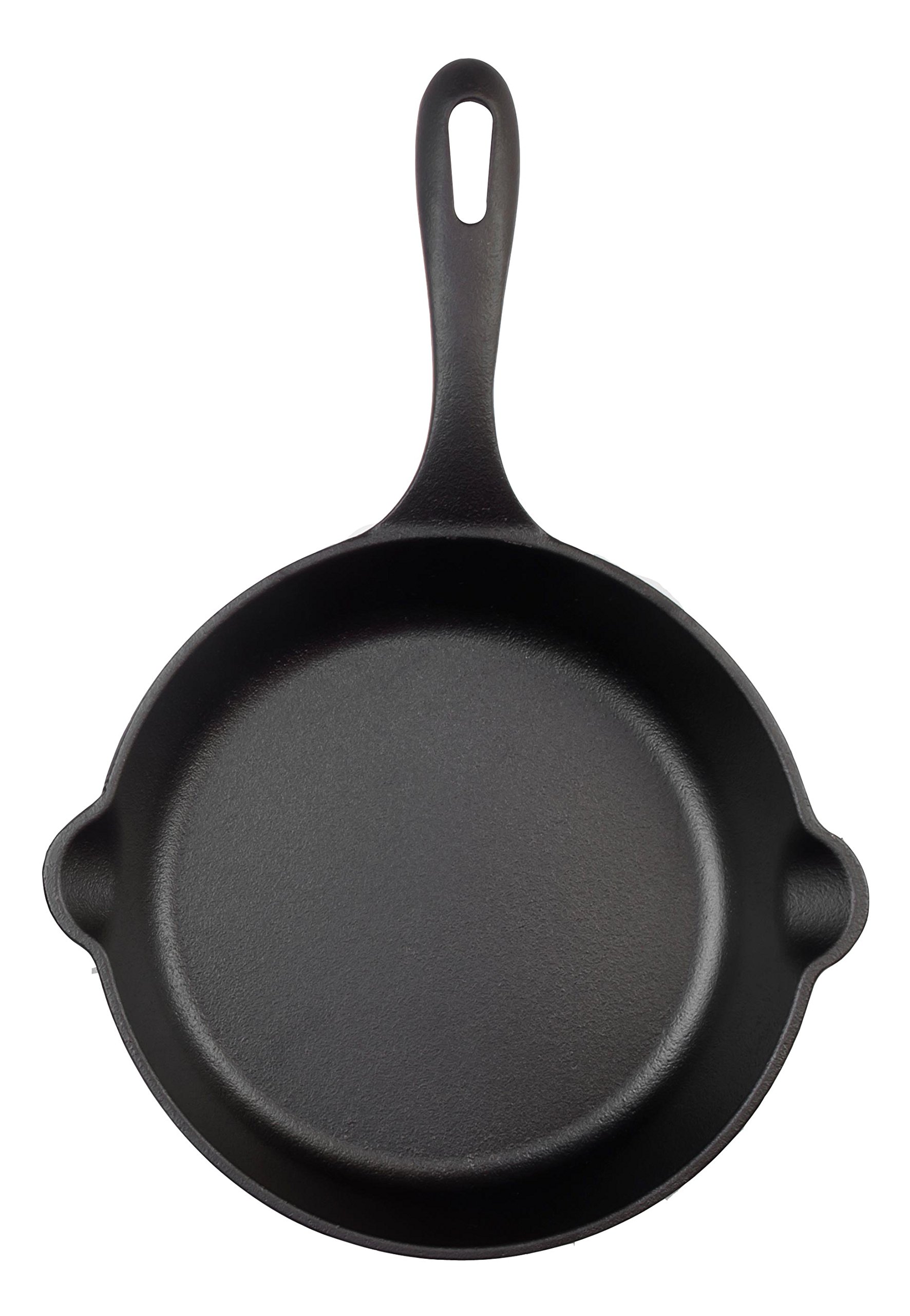Medium Preseasoned Cast Iron Skillet by Victoria, 10inch Round Frying