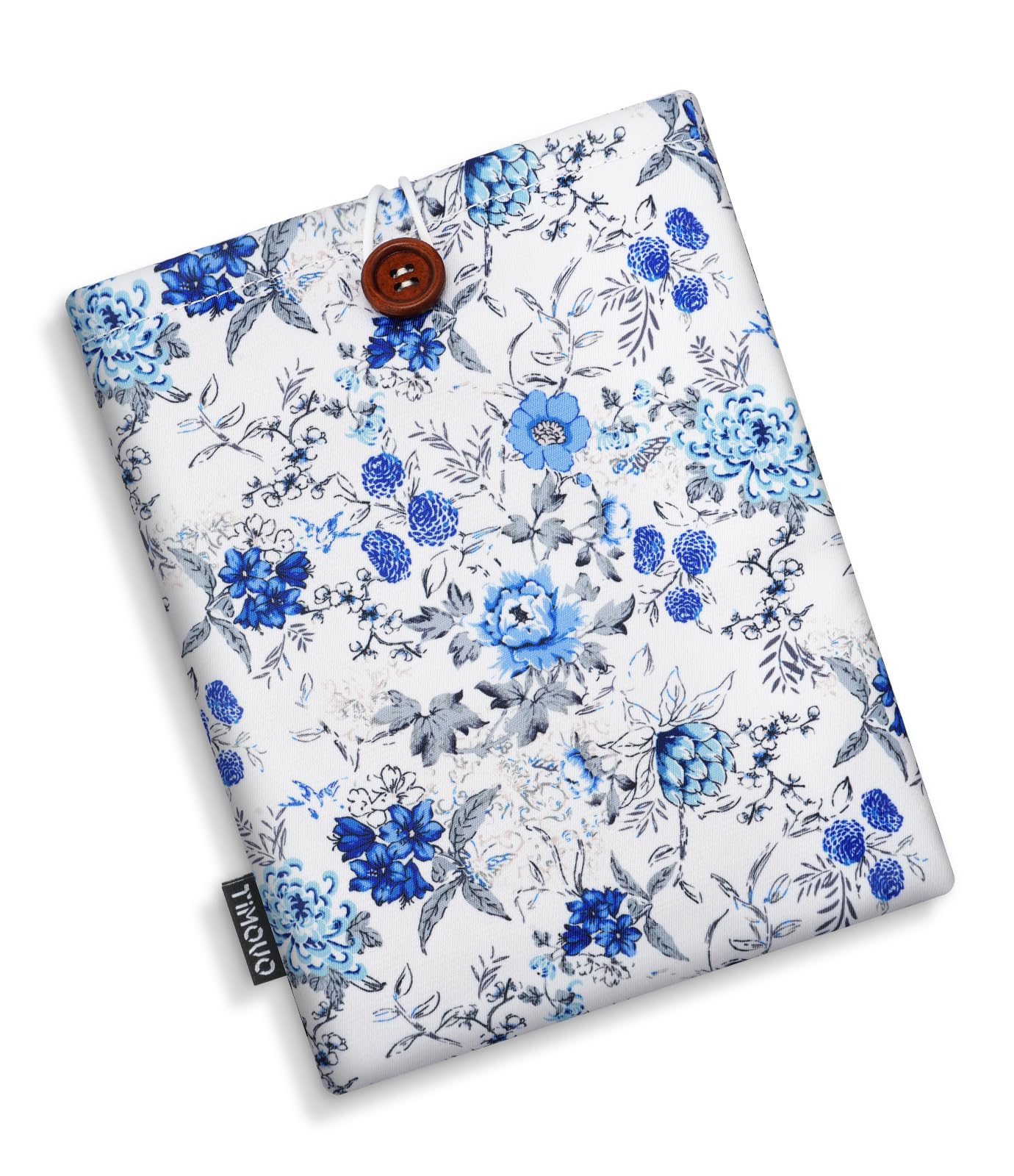 TiMOVO Sleeve Case for 7" E-Reader Book, Paperwhite and Colorsoft Signature Edition (2024 Released), Protective Pouch Bag Case Cover for 6-7 Inch kobo eReader, White&Blue Floral