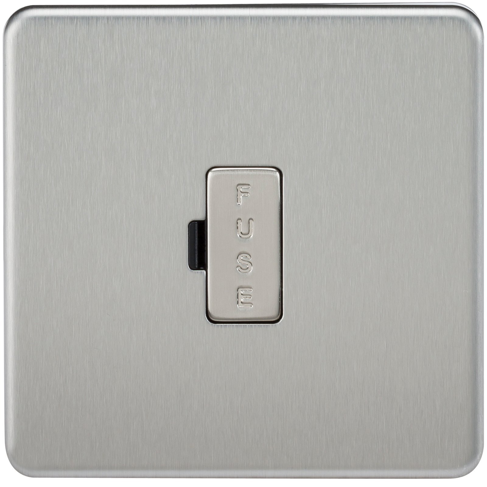 Knightsbridge SF6000BC Screwless 13 A Fused Spur Unit, Brushed Chrome