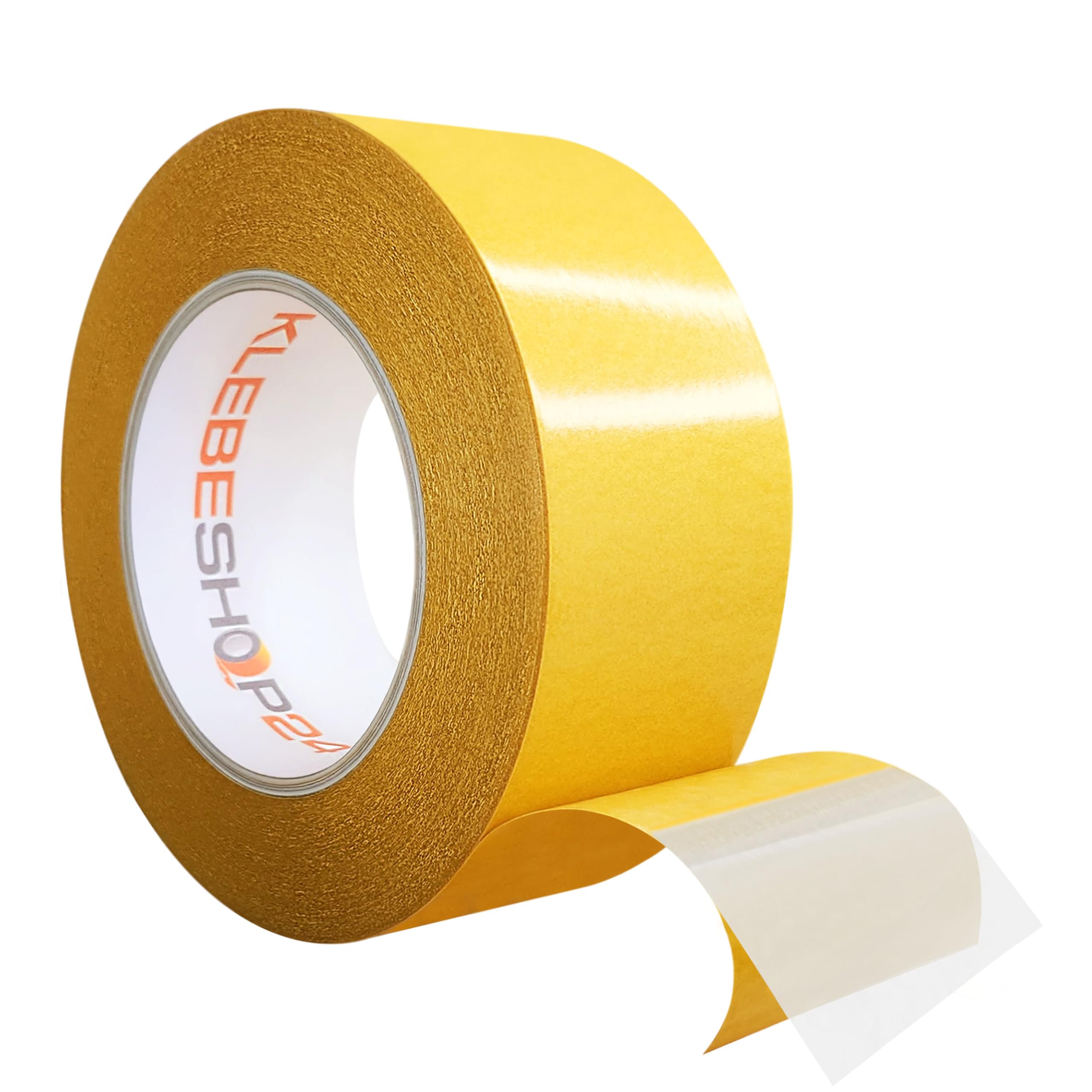 KLEBESHOP24 Double-Sided Adhesive Tape | Hand Tearable | Choice of Width | 10/50 m | Strong Adhesive | Universal Adhesive Tape | Double Adhesive Tape for Paper, Metal, Plastic, Cardboard, Wood etc. /