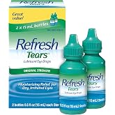 Refresh TEARS Lubricant Eye Drops Artificial Tears, 2x0.5 fl oz (30 mL), 2 Count