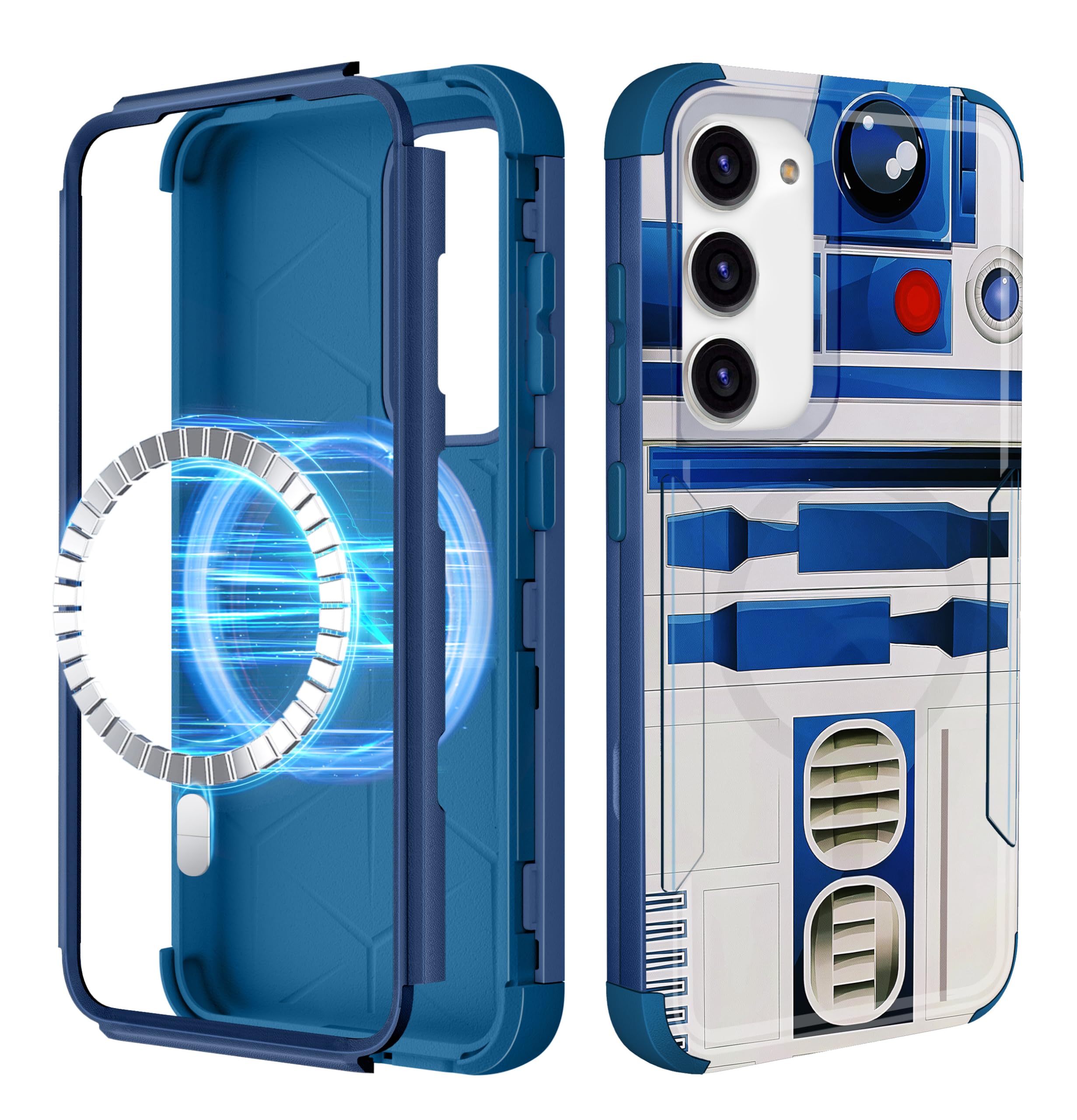 Photo 1 of LISEVO for Samsung Galaxy S24/S25 Case - [Compatible with MagSafe] Women Cute Girls Magnetic Protective Phone Cover Boys Unique Design Heavy Duty Shockproof Funda for Samsung S24/S25 Cases