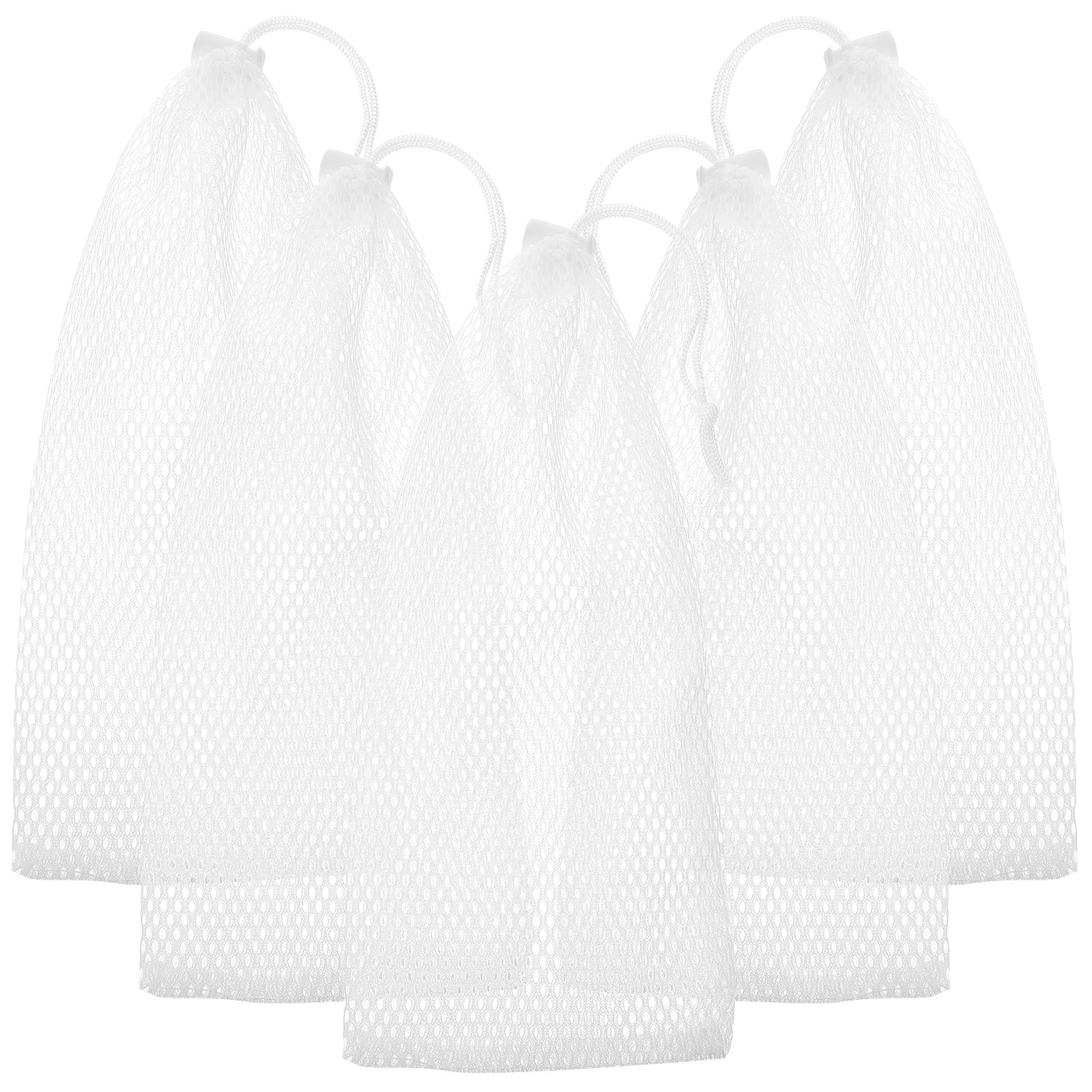 Toddmomy 5Pcs Bags Hanging Drawstring Feeder Bags for Wild Birds Feeding Mesh Design Ideal for Garden or Backyard Birdwatching