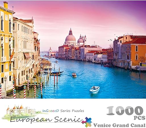 Amazon Ingooood ジグソーパズル ヨーロッパの都市シリーズ ヴェネツィア イタリア 大人のための1000枚 6歳以上が適しています ジグソーパズル おもちゃ