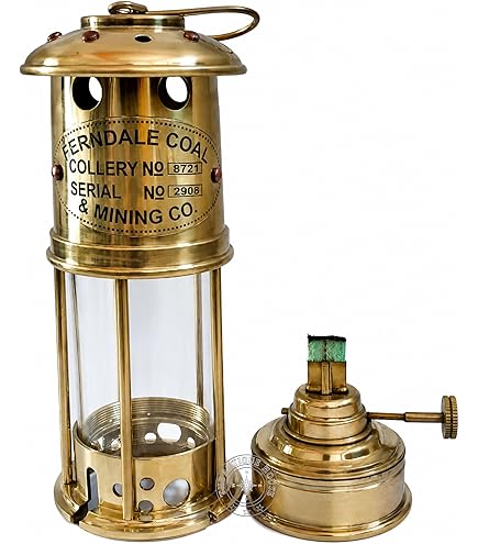 Amazon.com: Nautical Brass Anchor Oil Lamp Leeds Burton Maritime