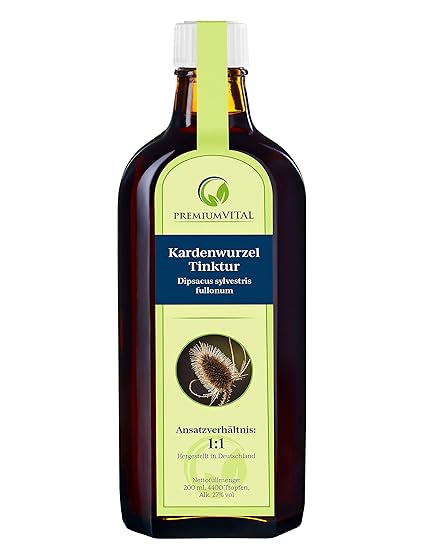 Kardenwurzel Tropfen - Wilde Karde Tinktur | Handgefertigt in Oberschwaben | Tinktur aus der Wurzel der Karde | 100% natürlic