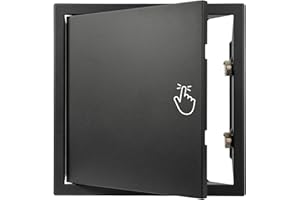 Repa Market 12x12 Inch Access Panel for Drywall – Anthracite Galvanized Steel Wall Hole Cover/Access Door Panel with Click Function–Heavy-Duty Service Hatch for Plumbing Electrical HVAC Access Door